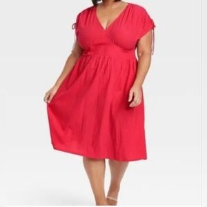 Elegant Red Women's Dress